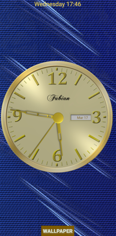 Nice Gold Analog Clock